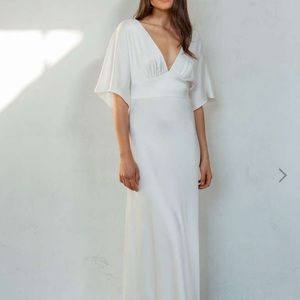 Classic Silk Jenny Yoo Wedding Dress - “Ivy”